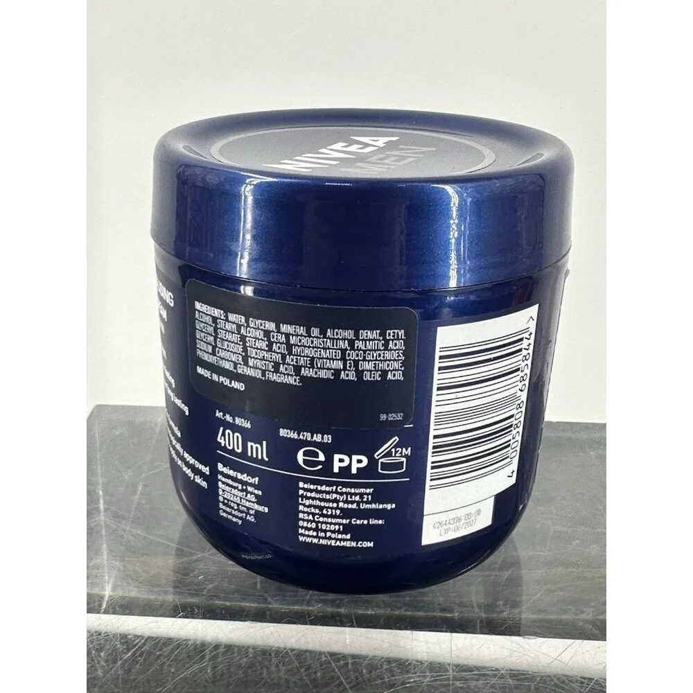 Nivea Men Body Cream Combo X2 Revitalizing Energizing & Cool Kick, 13.5oz